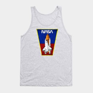 NASA Space Shuttle Grunge Logo Mars Moon Vintage Style Tank Top